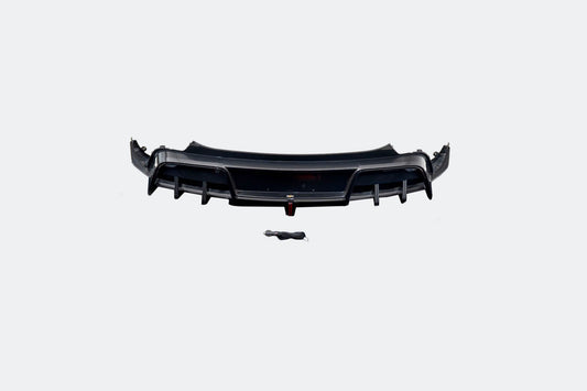 Tesla Model Y Juniper 2026-ON with Aftermarket Parts - Rear Diffuser Dry Pre-preg Carbon Fiber from BCTXE Tuning