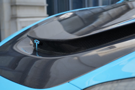 Tesla Model 3 Highland / Performance 2024-ON with Aftermarket Parts - Hood Bonnet Carbon Fiber from BCTXE Tuning