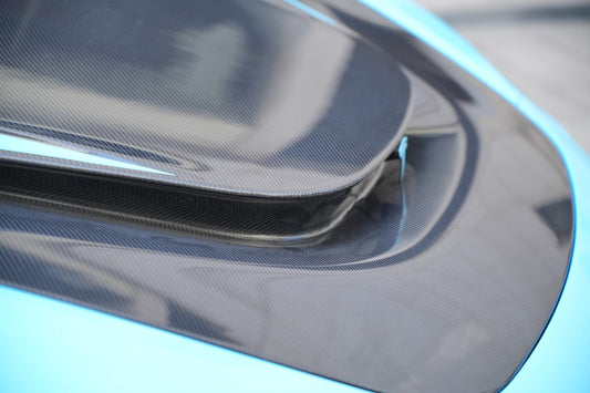 Tesla Model 3 Highland / Performance 2024-ON with Aftermarket Parts - Hood Bonnet Carbon Fiber from BCTXE Tuning