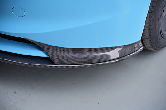 Tesla Model 3 Highland 2024-ON with Aftermarket Parts - Front Lip Carbon Fiber from BCTXE Tuning