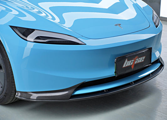 Tesla Model 3 Highland 2024-ON with Aftermarket Parts - Front Lip Carbon Fiber from BCTXE Tuning