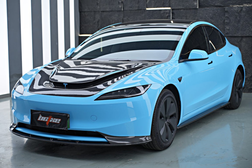 Tesla Model 3 Highland / Performance 2024-ON with Aftermarket Parts - Hood Bonnet from BCTXE Tuning