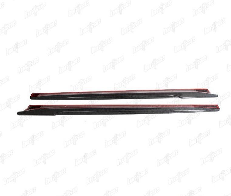 Tesla Model 3 Highland / Performance 2024-ON with Aftermarket Parts - Carbon Fiber Side Skirts from BCTXE Tuning