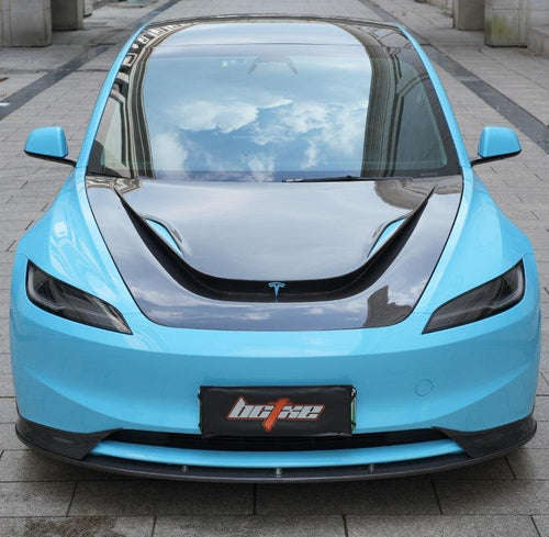 Tesla Model 3 Highland / Performance 2024-ON with Aftermarket Parts - Hood Bonnet from BCTXE Tuning