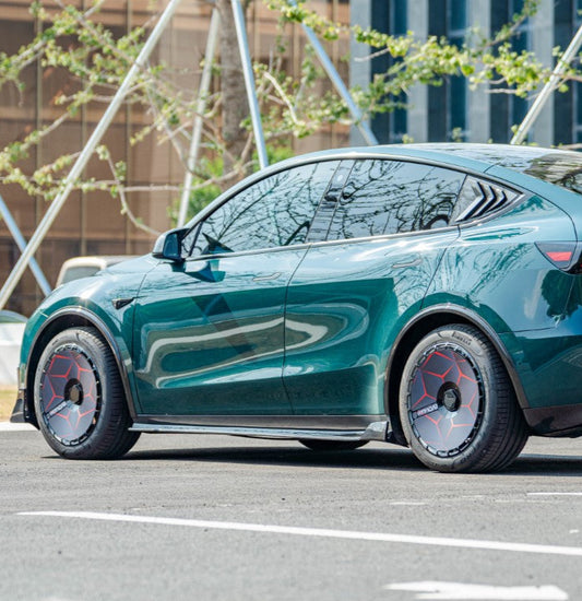 Tesla Model Y Performance AWD Long Range RWD Standard 2020 2021 2022 2023 2024 2025 with Aftermarket Parts - OEM Replacement Style Wheel Arches Pre-preg Carbon Fiber from BCTXE Tuning