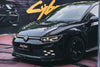 Volkswagen GTI & R-line MK8 2022-ON with Aftermarket Parts - V2 Style Pre-preg Carbon Fiber Front Lip from BCTXE Tuning