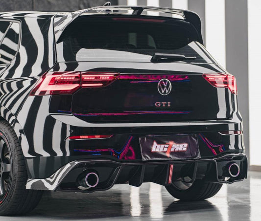 Volkswagen GTI & R-line MK8 2022-ON with Aftermarket Parts - Pre-preg Carbon Fiber Rear Diffuser from BCTXE Tuning
