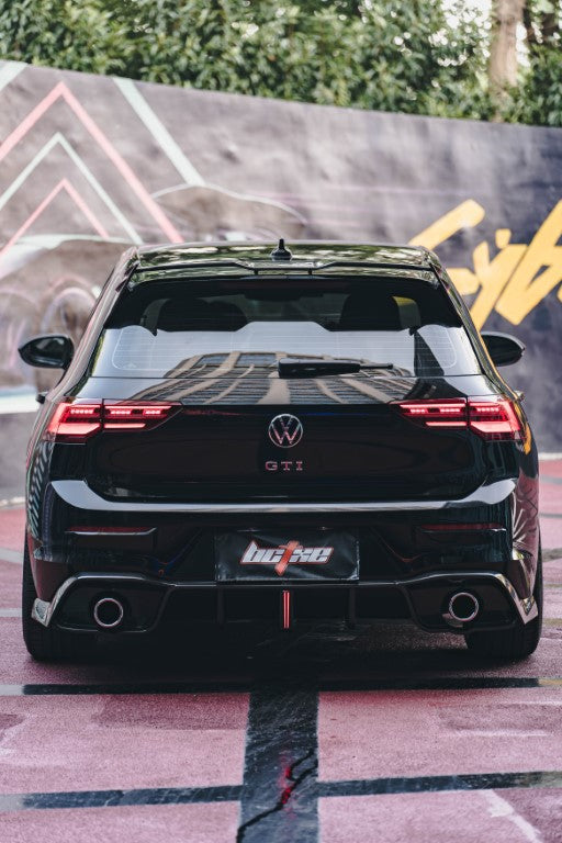 Volkswagen GTI & R-line MK8 2022-ON with Aftermarket Parts - Pre-preg Carbon Fiber Rear Diffuser from BCTXE Tuning
