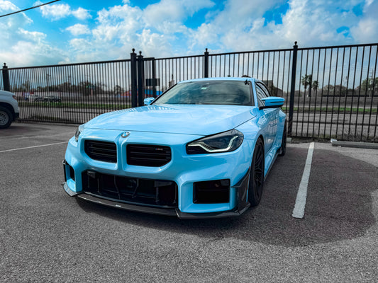 BMW M2 / M2C G87 2023-ON with Aftermarket Parts - Front Lip Pre-preg Carbon Fiber from Karbel Carbon