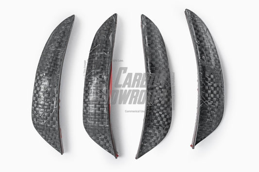 BMW 2 Series G42 230i (With M-Package Bumper) M240i 2022 2023 2024 with Aftermarket Parts - AE Style Front Canards?Carbon Fiber?from ArmorExtend