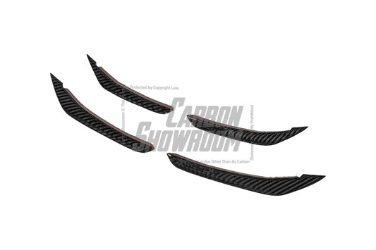 BMW 3 Series 330i M340i G20 (Pre-LCI) 2019 2020 2021 2022?with Aftermarket Parts - AE Style Front Canards Carbon Fiber from ArmorExtend