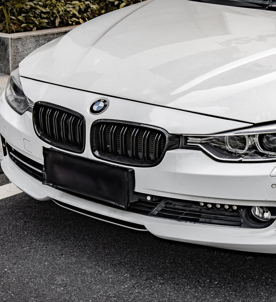 BMW 3 Series M340 340 335 330 328 320 F30 F31 2013 2014 2015 2016 2017 2018 2019 2020 with Aftermarket Parts - Dual Slat Front Kidney Grill Pre-preg Carbon Fiber from Aero Republic