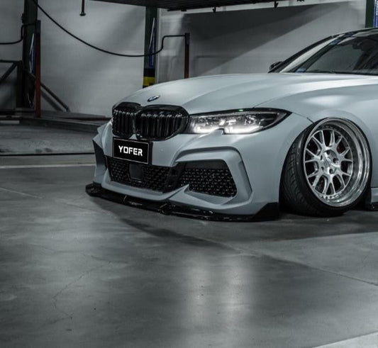 BMW 3 Series M340i 330i G20 G21 Pre-LCI 2019 2010 2021 2022 with Aftermarket Parts - Front Bumper & Lip PP from Yofer USA