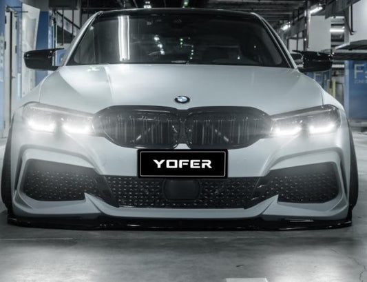 BMW 3 Series M340i 330i G20 G21 Pre-LCI 2019 2010 2021 2022 with Aftermarket Parts - Front Bumper & Lip PP from Yofer USA