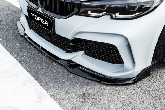 BMW 3 Series M340i 330i G20 G21 Pre-LCI 2019 2010 2021 2022 with Aftermarket Parts - Front Bumper & Lip PP from Yofer USA