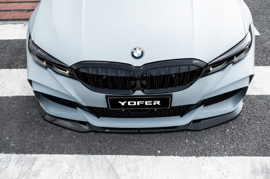 BMW 3 Series M340i 330i G20 G21 Pre-LCI 2019 2010 2021 2022 with Aftermarket Parts - Front Bumper & Lip PP from Yofer USA