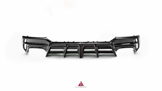 BMW 4 Series M440i 430i (With M-Package Bumper, does not fit base model) G22 G23 2020-ON with Aftermarket Parts - Plustic Series Rear Diffuser ABS from ArmorExtend