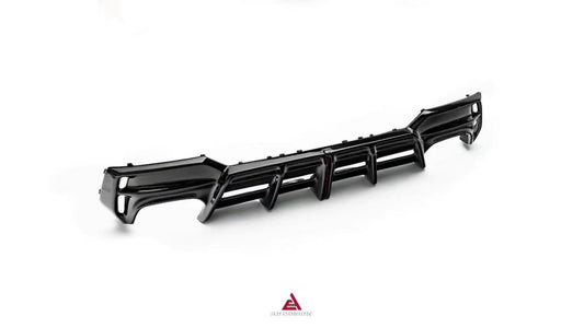 BMW 4 Series M440i 430i (With M-Package Bumper, does not fit base model) G22 G23 2020-ON with Aftermarket Parts - Plustic Series Rear Diffuser ABS from ArmorExtend