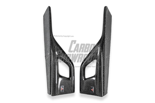 BMW 8 Series M850i 840i (With M-Package Bumper) G14 G15 G16 2018 2019 2020 2021 2022 2023 2024 with Aftermarket Parts - AE Style Front Canards Carbon Fiber from ArmorExtend 