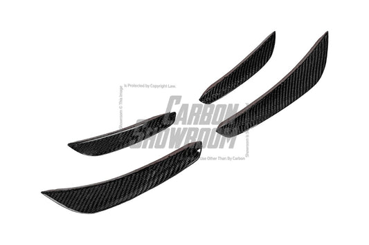 BMW I4 M50 / e Drive 40 G26 2022-ON & 4 Series Gran Coupe M440i 430i G26 2022-ON (with M-package bumper, does not fit base model) with Aftermarket Parts - AE Style Carbon Fiber Front Canards from ArmorExtend