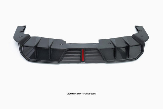 BMW I4 M50 / e Drive 40 G26 2022 2023 2024 with Aftermarket Parts - Rear Diffuser Pre-preg Carbon Fiber from CMST Tuning