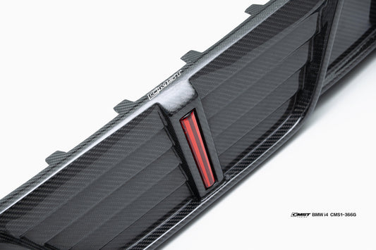 BMW I4 M50 / e Drive 40 G26 2022 2023 2024 with Aftermarket Parts - Rear Diffuser Pre-preg Carbon Fiber from CMST Tuning