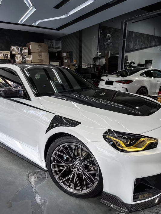 BMW M2 / M2C G87 2023-ON & 2 Series M240 230 G42 2022-ON with Aftermarket Parts - Hood Pre-preg Carbon Fiber from BCTXE Tuning