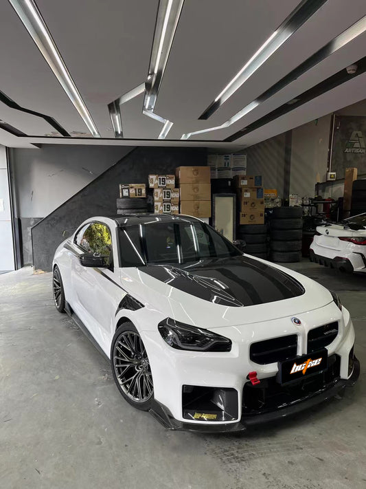 BMW M2 / M2C G87 2023-ON & 2 Series M240 230 G42 2022-ON with Aftermarket Parts - Hood Pre-preg Carbon Fiber from BCTXE Tuning