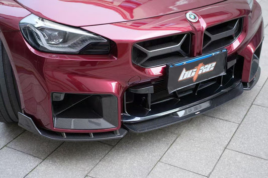 BMW M2 / M2C G87 2023 2024 with Aftermarket Parts - Front Lip Pre-preg Carbon Fiber from BCTXE Tuning