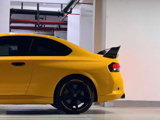 BMW M2 M2C G87 2023-ON & 2 Series M240 230 G42 2022-ON with Aftermarket Parts - ART V4 Rear Lip Spoiler Dry Pre-preg Carbon Fiber from ArmorExtend