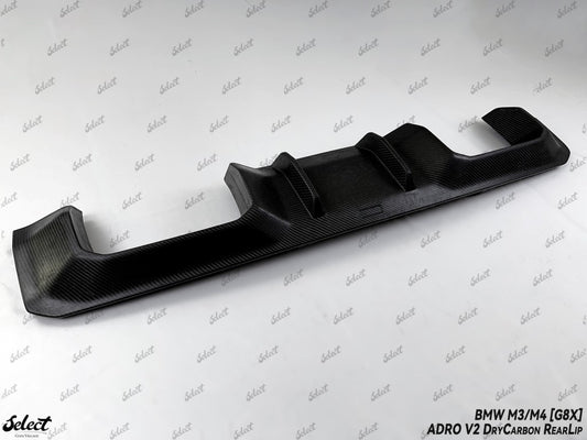 BMW M3CS M3C M3 G80 G81 2021-ON & M4CSL M4CS M4C M4 G82 G83 2021-ON with Aftermarket Parts - Adro V2 Style Rear Diffuser Dry Pre-preg Carbon Fiber from Aero Republic