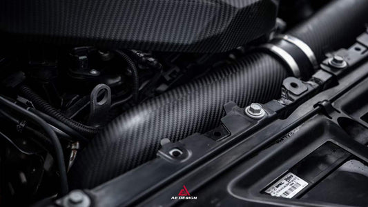 BMW M3 G80 G81 & M4 G82 G83 2021-ON with Aftermarket Parts - ART Style Air Intake Dry Pre-preg Carbon Fiber from ArmorExtend