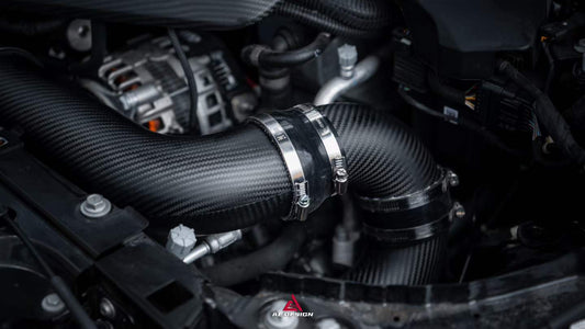 BMW M3 G80 G81 & M4 G82 G83 2021-ON with Aftermarket Parts - ART Style Air Intake Dry Pre-preg Carbon Fiber from ArmorExtend