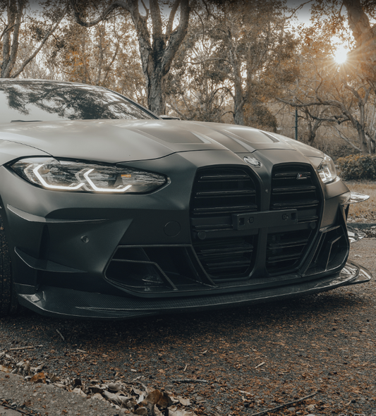 BMW M3 / M3C G80/G81 2021-ON & M4 / M4C G82/G83 2021-ON with Future Design Carbon's Aftermarket Parts - Front Lip MTC Carbon Fiber / FRP