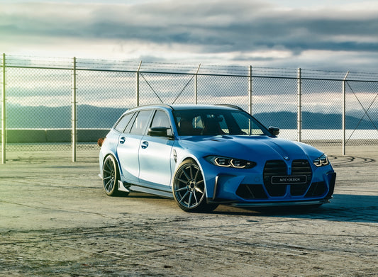 BMW M3 / M3C G80/G81 2021-ON & M4 / M4C G82/G83 2021-ON with Future Design Carbon's Aftermarket Parts - Front Lip MTC Carbon Fiber / FRP