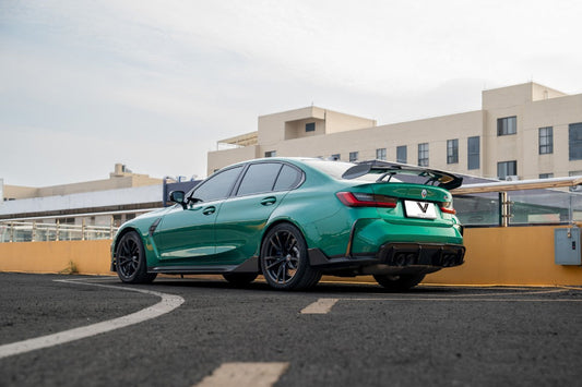 BMW M3 M3C M3CS G80 2021-ON & 3 Series M340i 330i G20 2019-ON with Aftermarket Rear Wing Dry Pre-preg Carbon Fiber from Ventus Velloce