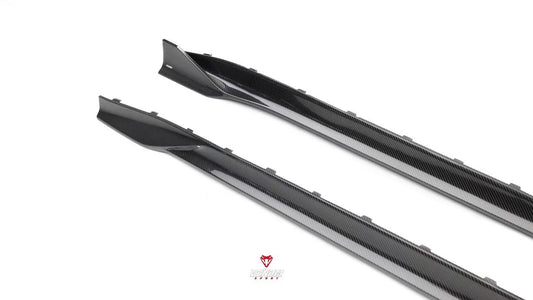 BMW M4 G82 G83 2021-ON with Aftermarket Parts - Venom Sport Series Style Side Skirts Dry Pre-preg Carbon Fiber from ArmorExtend