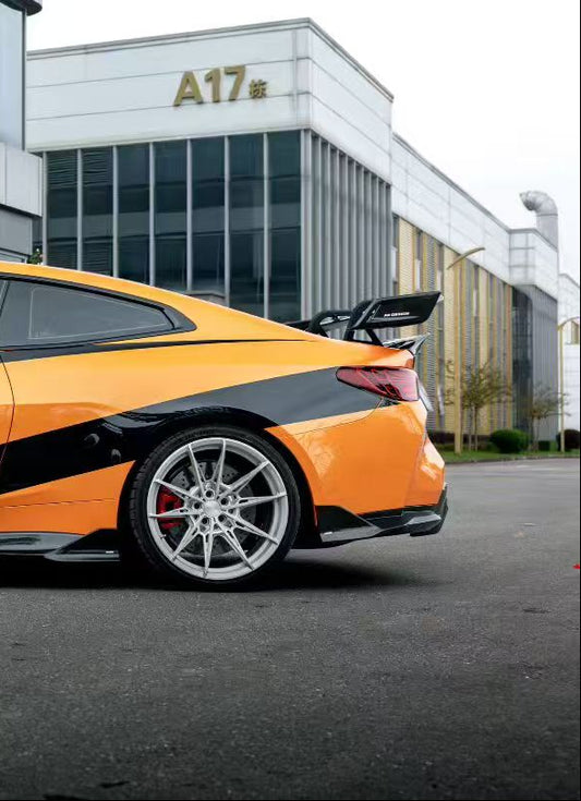 BMW M3 G80 G81 2021-ON  M4 G82 G83 2021-ON with Aftermarket Parts - Venom Sport Series Style Rear Diffuser & Canards Dry Pre-preg Carbon Fiber from ArmorExtend