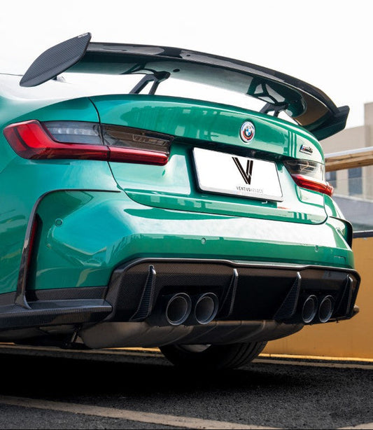BMW M4 G82 2021-ON & 4 Series G22 430i M440i 2020-ON with Aftermarket Parts Rear Wing Dry Pre-preg Carbon Fiber from Ventus Veloce