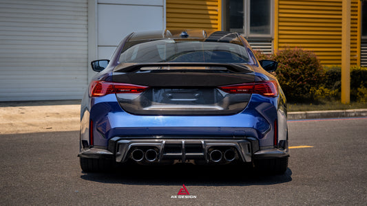 BMW M4 G82 2021-ON & 4 Series G22 430i M440i 2020-ON with Aftermarket Parts - ART V2 Rear Trunk Dry Pre-preg Carbon Fiber from ArmorExtend