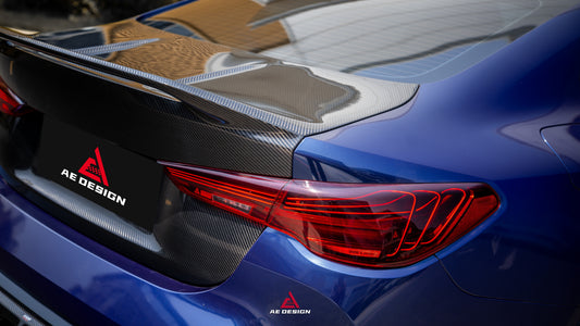 BMW M4 G82 2021-ON & 4 Series G22 430i M440i 2020-ON with Aftermarket Parts - ART V2 Rear Trunk Dry Pre-preg Carbon Fiber from ArmorExtend