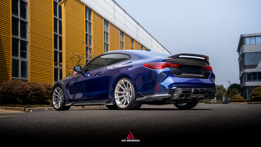 BMW M4 G82 2021-ON & 4 Series G22 430i M440i 2020-ON with Aftermarket Parts - ART V2 Rear Trunk Dry Pre-preg Carbon Fiber from ArmorExtend