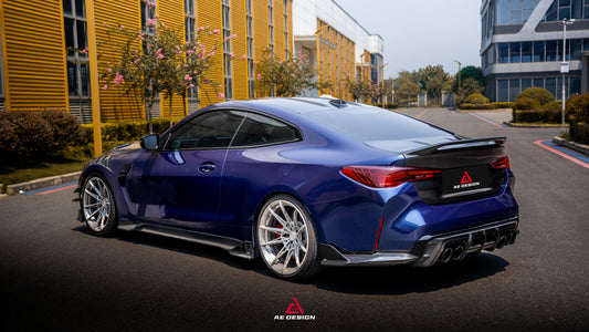 BMW M4 G82 2021-ON & 4 Series G22 430i M440i 2020-ON with Aftermarket Parts - ART V2 Rear Trunk Dry Pre-preg Carbon Fiber from ArmorExtend