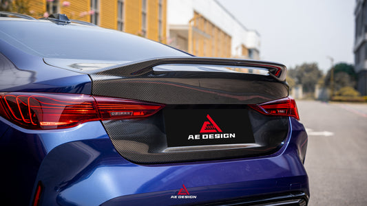 BMW M4 G82 2021-ON & 4 Series G22 430i M440i 2020-ON with Aftermarket Parts - ART V2 Rear Trunk Dry Pre-preg Carbon Fiber from ArmorExtend