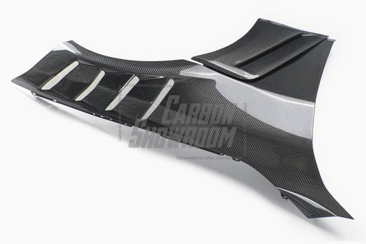 BMW M4 / M4C / M4CS G82 G83 2021-ON with Aftermarket Parts - ART Widebody Front Fenders Dry Pre-preg Carbon Fiber from ArmorExtend