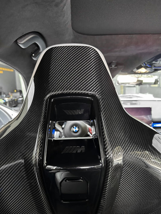 BMW M5C M5 G90 G99 2024-ON with Aftermarket Parts - OEM Style Seat Back Covers (Pair) Dry Pre-preg Carbon Fiber from Aero Republic