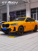 BMW X3 s/x Drive 30i (with M-Package Bumper) & M40i G01 LCI 2022-ON & X4 xDrive 30i (with M-Package Bumper) & M40i G02 LCI 2022-ON with Aftermarket Parts - ABS Plustic Style Front Lip from ArmorExtend