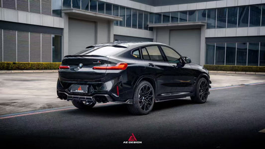 BMW X4M X4MC F98 (Fits Both Pre-LCI & LCI) 2019 2020 2021 2022 2023 2024 2025 with Aftermarket Parts - ART V2 Rear Diffuser Dry Pre-preg Carbon from ArmorExtend