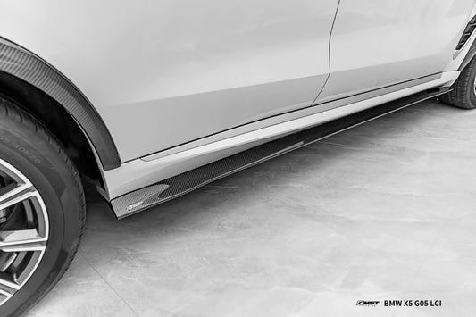 BMW X5 G05 LCI 2024-ON with Aftermarket Parts - Side Skirts Pre-preg Carbon Fiber from CMST Tuning