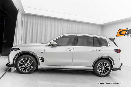 BMW X5 G05 LCI 2024-ON with Aftermarket Parts - Side Skirts Pre-preg Carbon Fiber from CMST Tuning